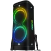 Altavoz Party-Box SVEN PS-1250, negro (300W, TWS, IPx4, Bluetooth, FM, USB, microSD, pantalla LED, 13500mAh)