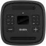 Altavoz Party-Box SVEN PS-1250, negro (300W, TWS, IPx4, Bluetooth, FM, USB, microSD, pantalla LED, 13500mAh)