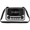Altavoz SVEN SRP-150, gris (3W, Bluetooth, FM/AM/SW, USB, microSD, linterna, batería)