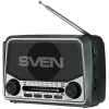 Altavoz SVEN SRP-150, gris (3W, Bluetooth, FM/AM/SW, USB, microSD, linterna, batería)