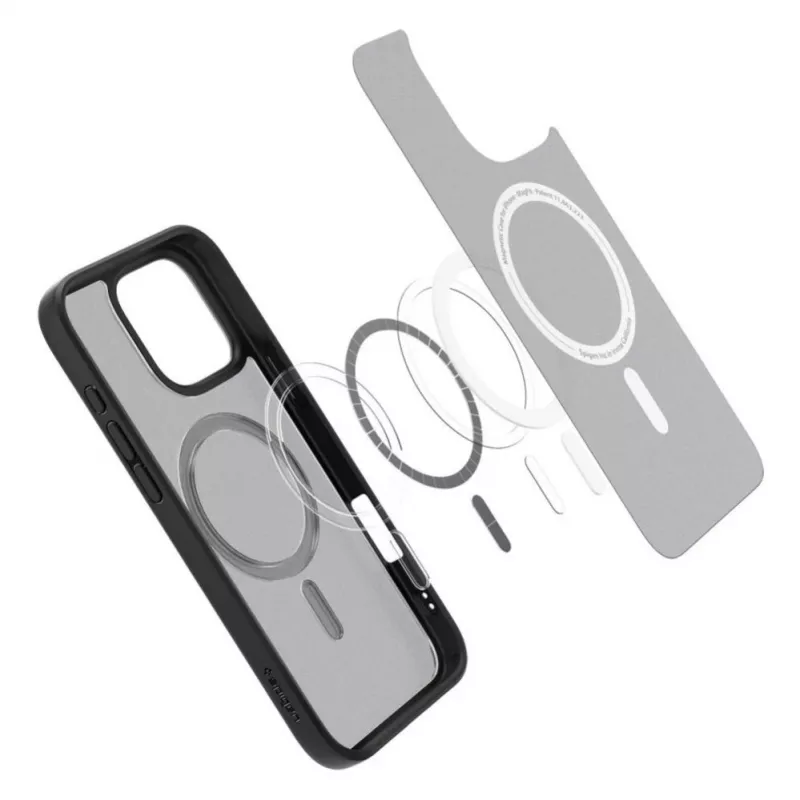 Funda Spigen Ultra Hybrid Mag con MagSafe para iPhone 16 Pro - Negra