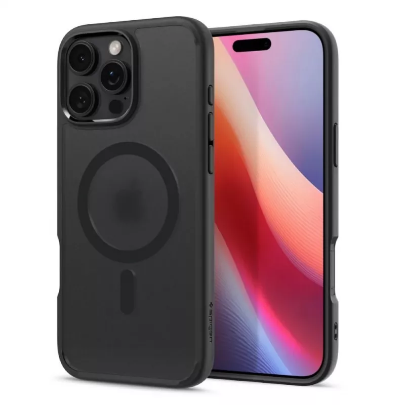Funda Spigen Ultra Hybrid Mag con MagSafe para iPhone 16 Pro - Negra