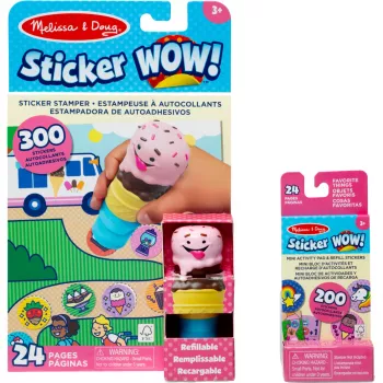Sellos de pegatinas y bloc de actividades Spin Master Melissa & Doug Sticker WOW! Ice Cream