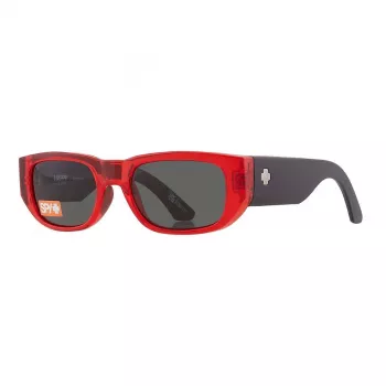 SPY Gafas de sol unisex 6700000000138 (Lente/Puente/Varilla) 54/20/145 mm Montura de acetato negra Lentes grises UV400