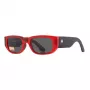 SPY Gafas de sol unisex 6700000000138 (Lente/Puente/Varilla) 54/20/145 mm Montura de acetato negra Lentes grises UV400