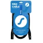SSQ Cable XX1 - cable de micrófono XLR-XLR, 1 metro, negro