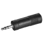 SSQ HA2 - Adaptador, conector jack estéreo de 6,35 mm a conector hembra jack estéreo de 3,5 mm