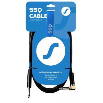 SSQ JMPJMK4 SS-1469 Cable jack Mono - jack Mono (ángulo de 90 grados) 4 m Negro