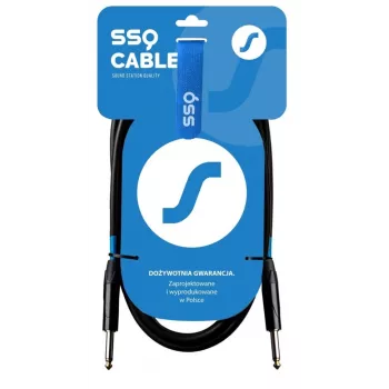 SSQ JMPJMP7 - Cable de instrumento jack mono TS de 6,35mm - 7 m, negro