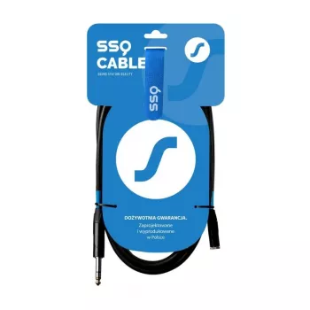 SSQ JSG5 - Cable de audio jack estéreo de 3,5 mm a 6,3 mm, 5 m, Negro