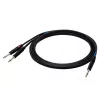 SSQ JSJM2 SS-1453 cable jack estéreo - 2x jack mono 2 m negro