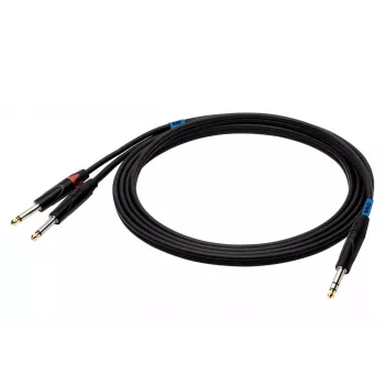 SSQ JSJM2 SS-1453 cable jack estéreo - 2x jack mono 2 m negro