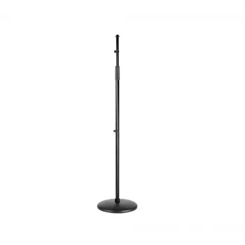 SSQ MS2 Pie de micrófono recto - Negro, 900-1600 mm, base redonda de fundición