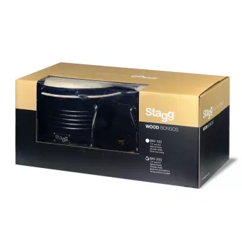 Stagg BW 200 BK Wooden Bongos - 6.5