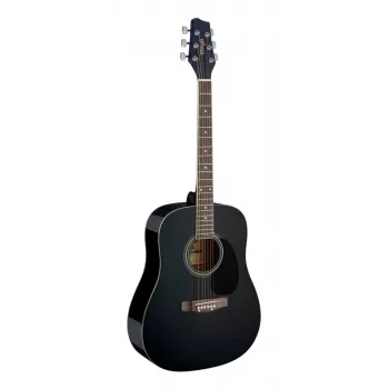 Stagg SA20D BLK guitarra acústica dreadnought - negro