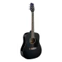 Stagg SA20D BLK guitarra acústica dreadnought - negro