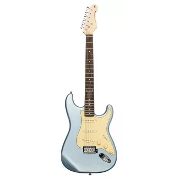 Stagg SES-30 IBM guitarra eléctrica - Ice Blue Metallic