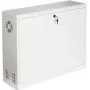 STALFLEX CR19-3U-180-W Caja de pared de 19 pulgadas 3U, Blanco, 180 mm de profundidad