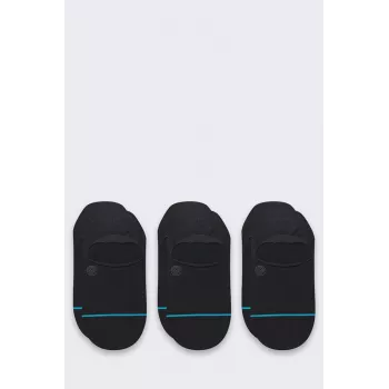Stance Icon No Show Pack de 3 Calcetines de deporte Negro 3 pares