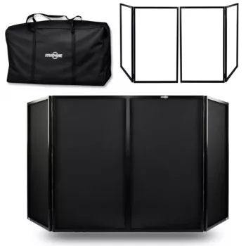 STAND4ME DJ PARAWAN COMPACT BK set de 4 paneles para DJ fachada negro