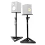 STAND4ME MON 1 MKII set de 2 soportes para monitor - altura telescópica ajustable 800-1300 mm, acero, negro, carga 20 kg