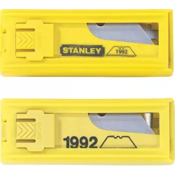 Stanley 0-11-921 hojas de recambio trapezoidales, acero al carbono, pack de 10
