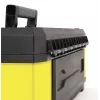 Stanley 1-95-614 Caja de almacenamiento para piezas pequeñas/herramientas, Metal/Plástico, Negro/Amarillo