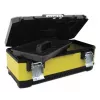 Stanley 1-95-614 Caja de almacenamiento para piezas pequeñas/herramientas, Metal/Plástico, Negro/Amarillo