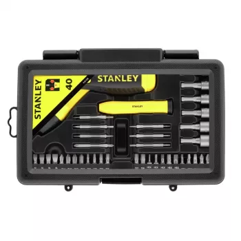 STANLEY Juego de destornillador de carraca de 38 piezas con mango tipo pistola