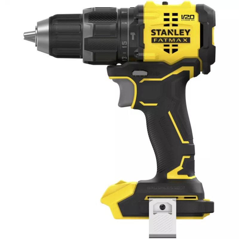 STANLEY Taladro percutor a batería (SFMCD716D1T-QW), 18V (Negro/Amarillo, batería Li-Ion 2.0Ah, Pro-Stack Case)