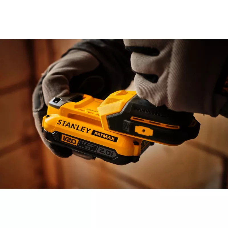 STANLEY Atornillador de impacto a batería (SFMCF811B-XJ), 18 V (negro/amarillo, solo herramienta)