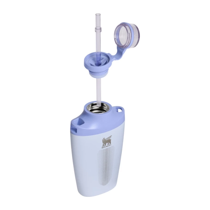 STANLEY Cross Bottle 0,68L Botella isotérmica con correa de hombro, Azul claro