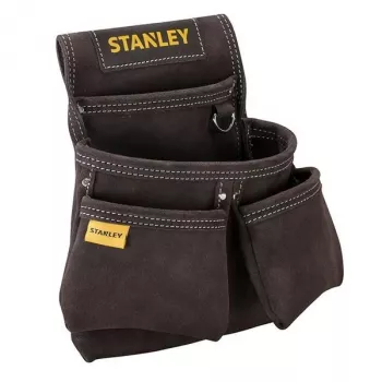 Bolsa de cinturón Stanley FatMax con 3 compartimentos y portacintas, negra/amarilla