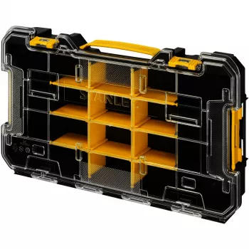 Stanley FatMax Pro-Stack FMST17838-1 Organizador plano con 20 compartimentos, apilable