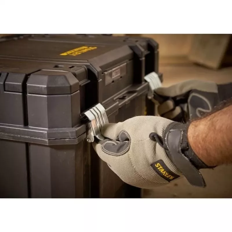 Stanley FATMAX PRO-STACK maletín rígido para herramientas, 22L, IP54, negro con detalles amarillos