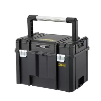Stanley FATMAX PRO-STACK maletín rígido para herramientas, 22L, IP54, negro con detalles amarillos