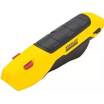 STANLEY FatMax Cúter de seguridad retráctil con empuñadura de tenaza, mango de metal fundido, cambio de cuchilla sin herramientas, 1 cuchilla incluida (FMHT10370-0)