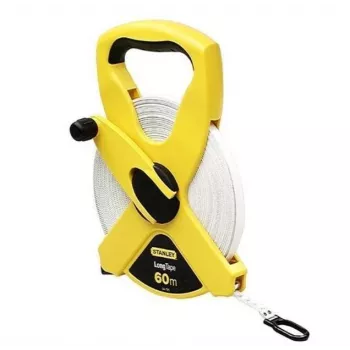 Cinta métrica de fibra de vidrio STANLEY 60 m x 12,7 mm marco abierto clase III