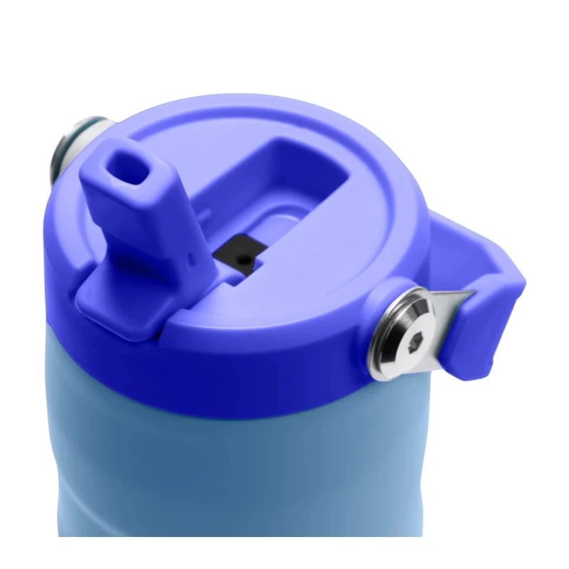 STANLEY IceFlow Bottle Flip Straw 2.0 0,47L botella térmica azul claro con pajita