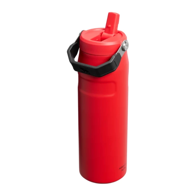 STANLEY IceFlow Bottle Flip Straw 2.0 0,71L botella térmica rojo oscuro con pajita