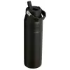 STANLEY IceFlow Bottle Flip Straw 2.0 1,06L botella térmica negra con pajita