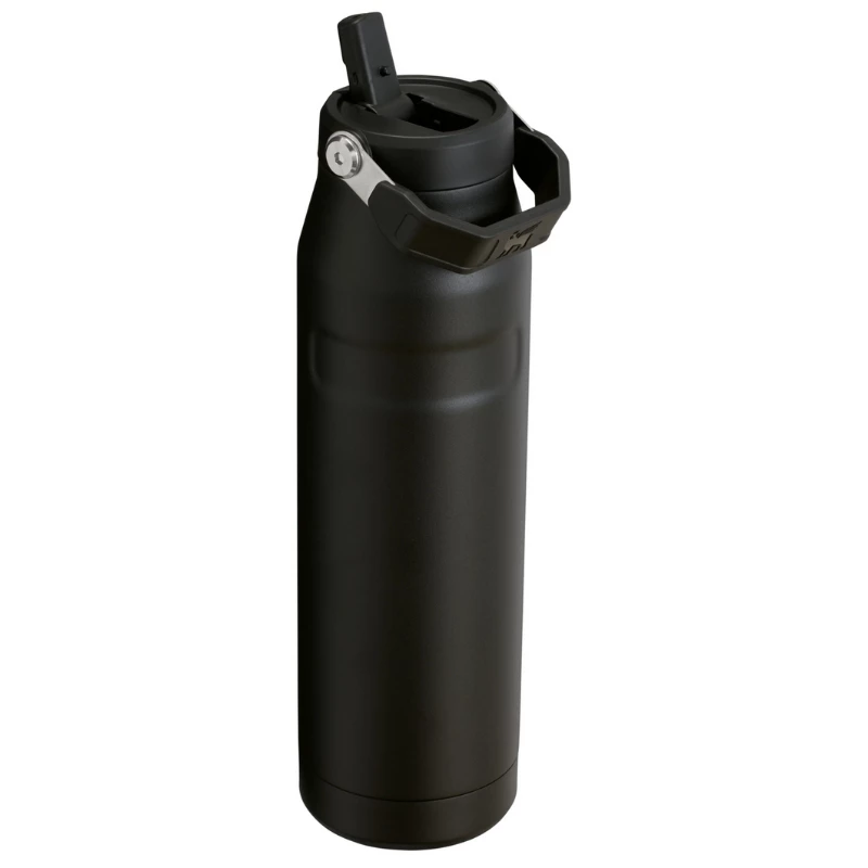 STANLEY IceFlow Bottle Flip Straw 2.0 1,06L botella térmica negra con pajita