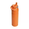 STANLEY IceFlow Bottle Flip Straw 2.0 1,06L Naranja - tapa Flip Straw antiderrames, botella térmica de acero inoxidable con doble pared y aislamiento al vacío