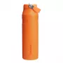 STANLEY IceFlow Bottle Flip Straw 2.0 1,06L Naranja - tapa Flip Straw antiderrames, botella térmica de acero inoxidable con doble pared y aislamiento al vacío
