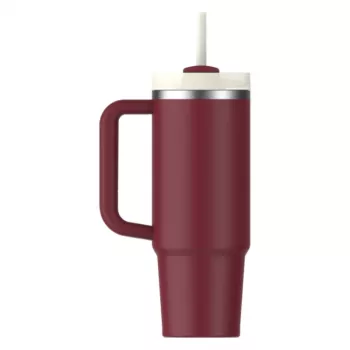 STANLEY Quencher H2.0 FlowState Tumbler 0,89L Rojo oscuro con pajita