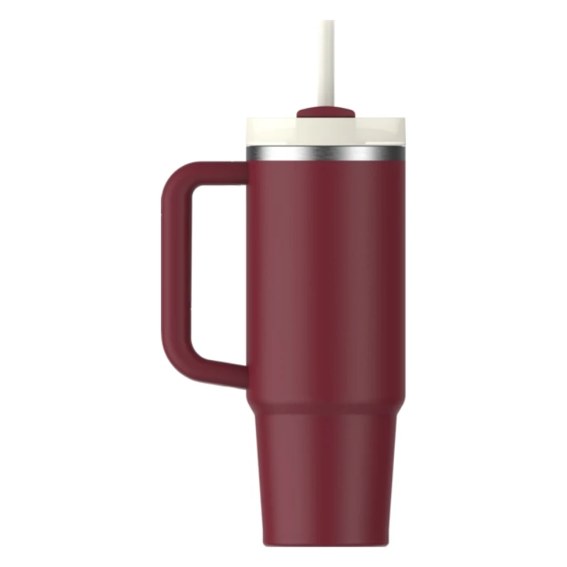 STANLEY Quencher H2.0 FlowState Tumbler 0,89L Rojo oscuro con pajita