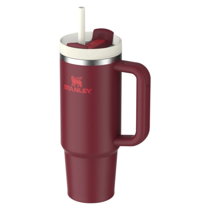 STANLEY Quencher H2.0 FlowState Tumbler 0,89L Rojo oscuro con pajita