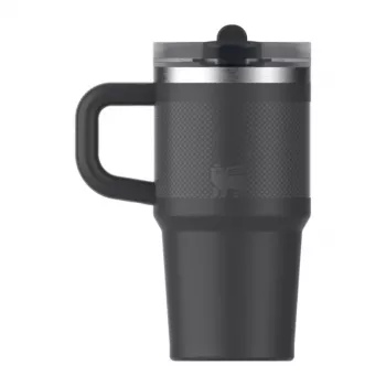 STANLEY Quencher ProTour Flip Straw Tumbler 0,59L Negro Vaso térmico con pajita