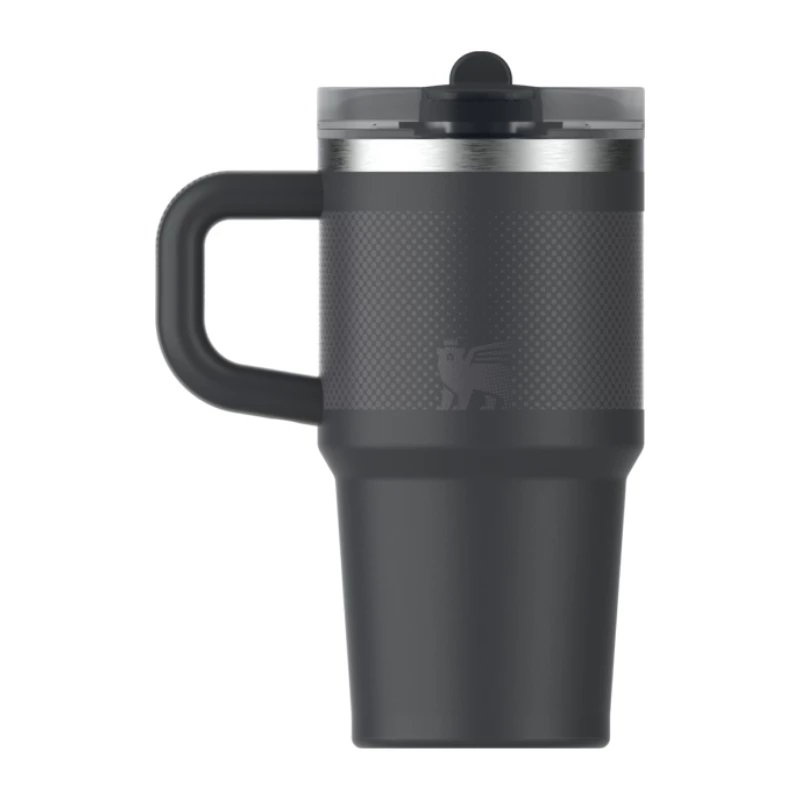 STANLEY Quencher ProTour Flip Straw Tumbler 0,59L Negro Vaso térmico con pajita