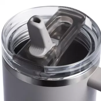 STANLEY Quencher ProTour Flip Straw botella 1,18L gris claro
